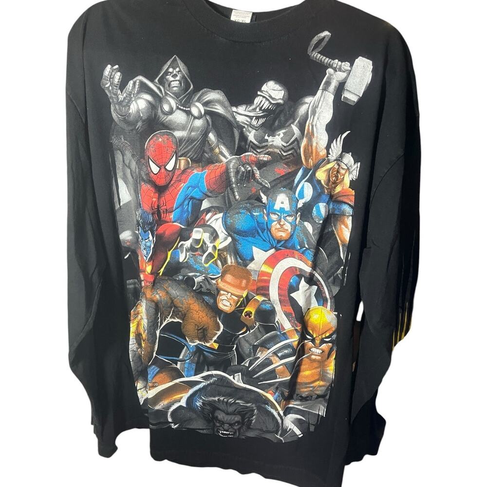 Spider Man Mad Engine Marvel Multi Character Graphic T Men's Size XL
